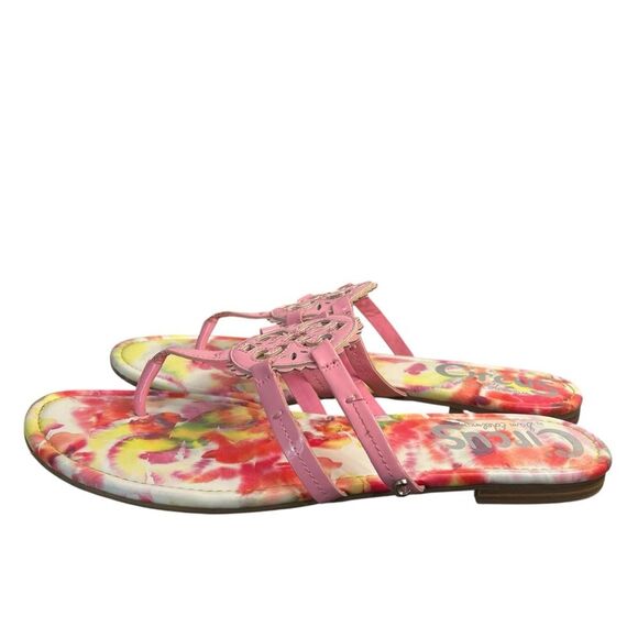 Circus by Sam Edelman Clara Flip Flop Sandals Womens 11M Pink Patent Flat Shoes - Picture 5 of 7